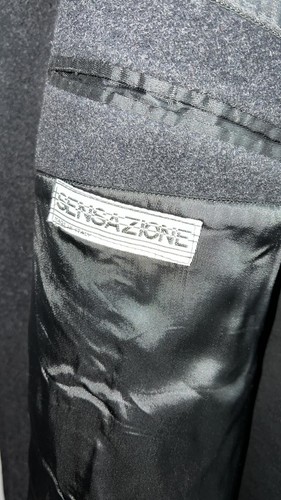 SENSAZIONE CAPPOTTO IN MISTO CASHMERE usato Donna Woman Grigio Tg 50 PGS678PI - Picture 7 of 8