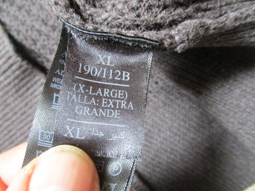 REAL ALL SAINTS mans wells COTTON WAFFLE zip HOODIE HOODY TOP xL grey - Imagen 13 de 16