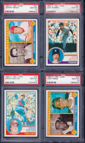 PSA 10 1983 OPC O-pee-chee #354 Tom Seaver Super Vet Reds LOW POP 15 SOLO LEGGERE - Foto 8 di 17