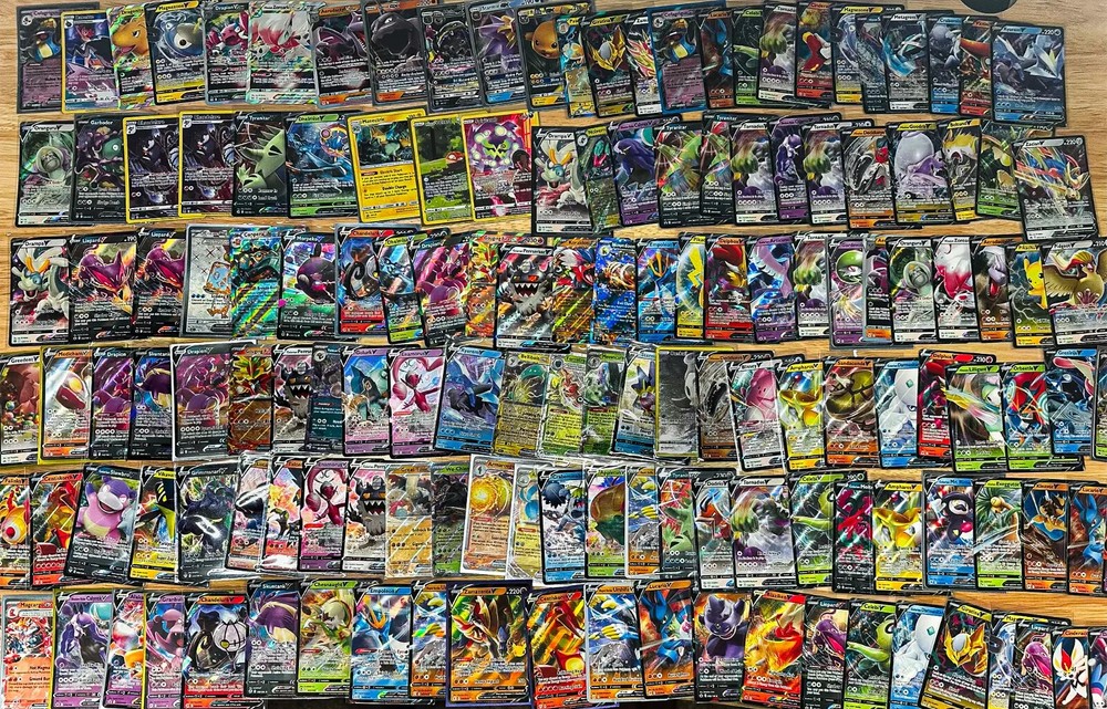Pokemon Cards: 50 Rare/Holo/Reverse Holo + 2 Ultra Rares V & EX
