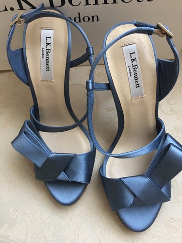 L.K.Bennett Erica Formal High Heel Sandals, Powder Blue EU37/UK4 - Picture 6 of 9