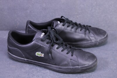 Lacoste Sneaker Lerond Herren Sportschuhe Gr. 44,5  schwarz Leder CH1-761