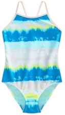 Ideology Girls Tie Dye High Neck One Piece Size Small NWOT