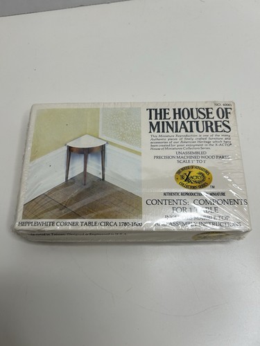 Das Haus der Miniaturen Hepplewhite Ecktisch Puppenhaus Möbel 40061