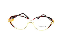 Vintage Women's Eyeglass Frame Brown 80s Plastic Chrostoper D