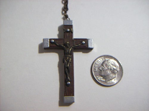 Vintage Light Pink Glass Bead Catholic Rosary, Jerusalem, x - Picture 13 of 22