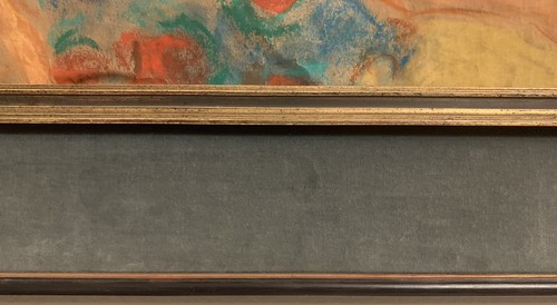 Männlicher Akt Gouache Pastell Gemälde 32" Erotik Kunst Abstrakt Figurativ Französisch? - Bild 16 von 24
