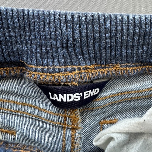 Lands' End Boys Jeans Size Medium 5S-6S Blue Denim Knit Waistband Stretch Casual - Picture 3 of 12