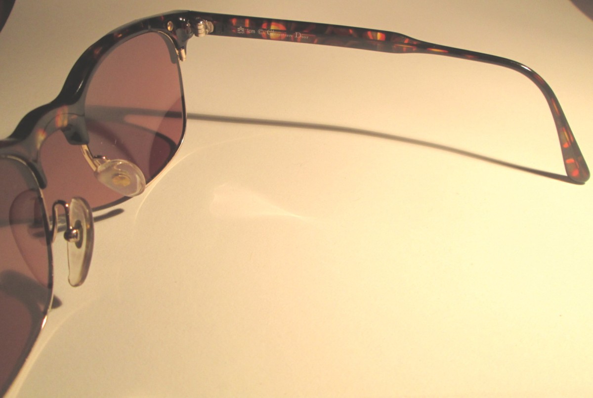 小物 Vintage Dior Sunglasses Tortoise Italy New Vintage Christian Dior Fitting Sunglasses C. 25E Gold