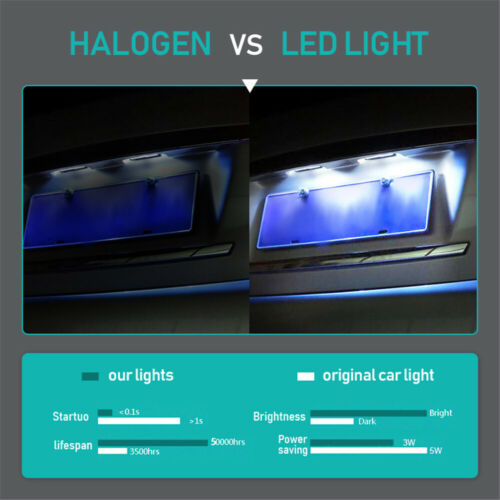 2X LED License Number Plate Lights White Lamp Canbus For Mazda 6/CX-5/CX-7 - Picture 9 of 12