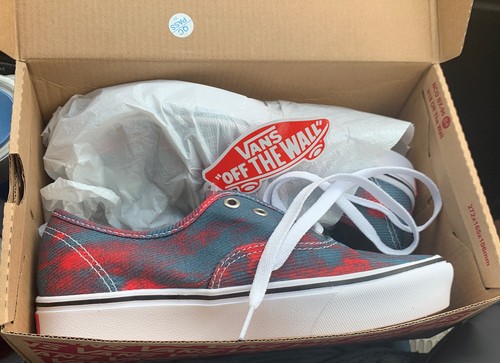 Vans Authentic In Bloom Blue Red Comfycush Men's 4.5 Woman’s 6 New With Box NWB - Picture 2 of 3