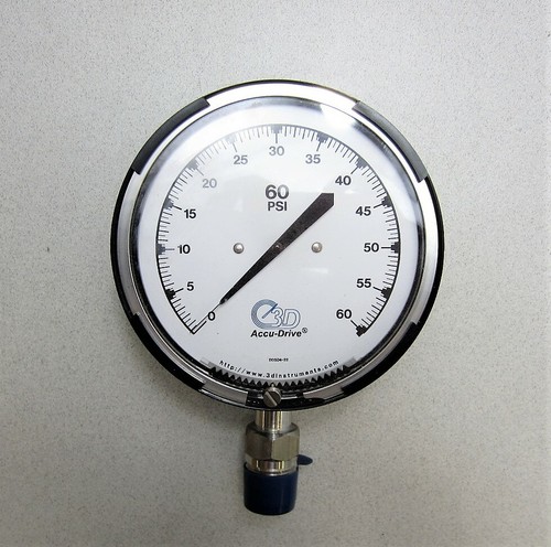 3D Accu-Drive 0-60 PSI Pressure Gauge 25504-22C71 GAD-GCK 4" Face New - Picture 2 of 8
