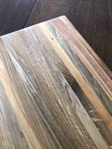 Handmade Reversible Wooden Cutting Board Hard Wood 15.5 X 10 5/8 X 7/8" Unique - Picture 11 of 11