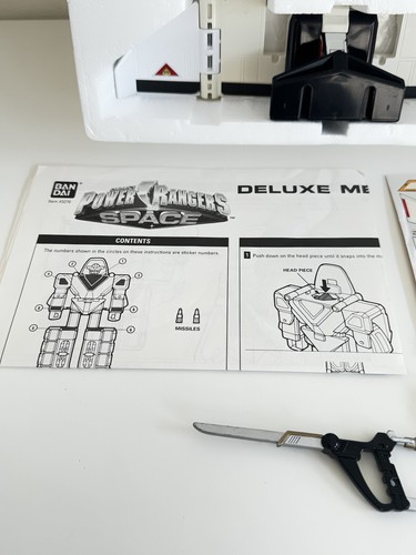Power Rangers in Space Deluxe Mega Winger w/ Shuttle 1997 Complete- 2 MISSILES!! - Picture 9 of 20