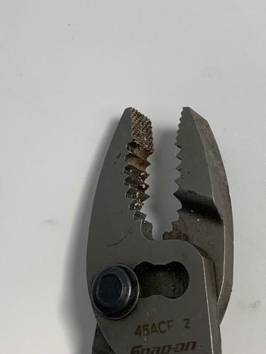 Snap On Tools 46ACF Pliers Black Talon Soft Grip 6-1/2" Slip Joint 3 Way USA - Picture 4 of 7