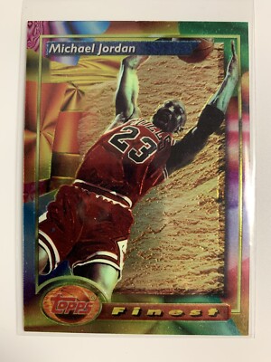 1994-95 TOPPS FINEST ジョーダン！！ 1994 Topps Finest Michael Jordan #331 w/coating and #45, PSA 9