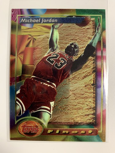 1993-94 Topps Finest #1 Michael Jordan Chicago Bulls A - Imagen 1 de 2