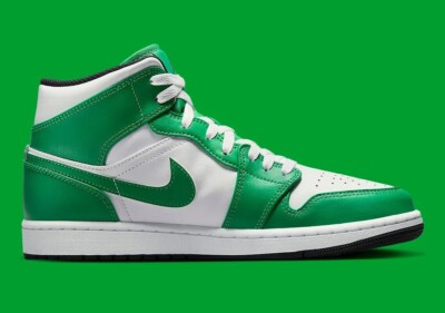 シューズ(男性用) Nike Air Jordan 1 Mid \"Lucky Green\" 楽天市場】【返品 サイズ交換 OK】 NIKE AIR JORDAN 1 MID LUCKY