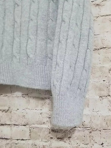 Baby Gap Boys Size 5 Cable Knit Sweater Pullover Gray - Picture 4 of 7