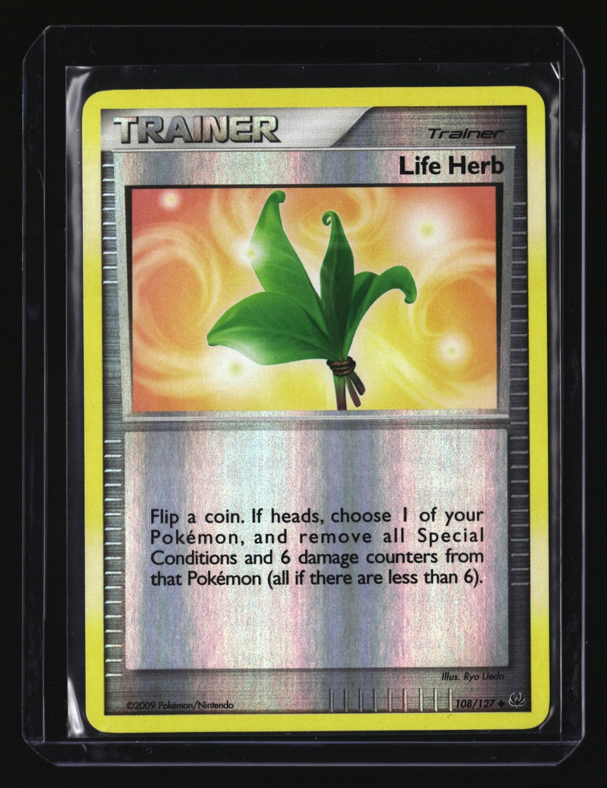 Pokemon LIFE HERB  108/127 Reverse Holo (2009 Platinum) LP/Light Play