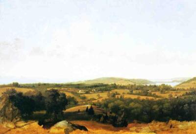 David Johnson View of Narragansett Bay Near Warwick 1879 17''x 22'' Archival Print