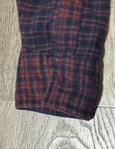 Levi Flanell. Blau kastanienbraun kariert. Groß. - Bild 4 von 5