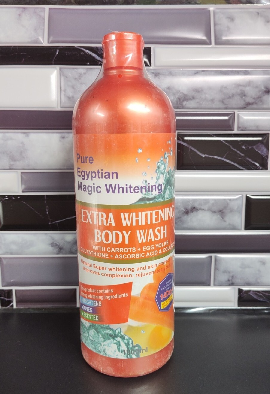 Pure Egyptian whitenizer shower gel with Carrot & egg yolk 1000mlx 1