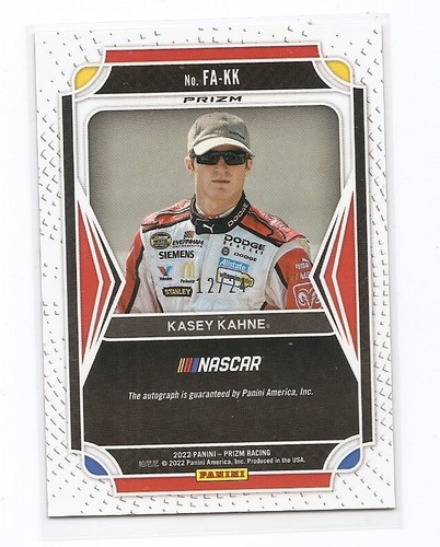 Tarjeta automática Panini Prizm Kasey Kahne flashback arco iris 12/24 - Imagen 2 de 2