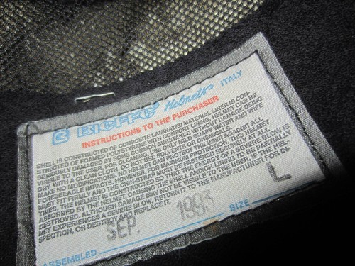 HARLEY DAVIDSON Bieffe 1993 Motorcycle DOT helmet with visor & chin strap ITALY - Bild 8 von 9