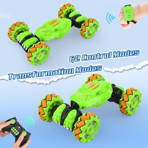 Gesture Sensing RC Stunt Car Toys for Kids 6-12 yr,2.4Ghz 4WD Light & Music Rem, - Picture 8 of 8