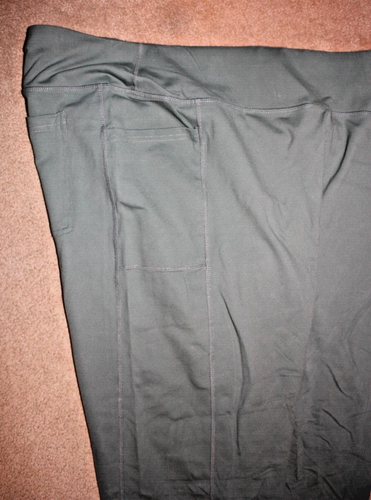 Skechers olive green leggings with side and back pockets size 3XL - Picture 4 of 5