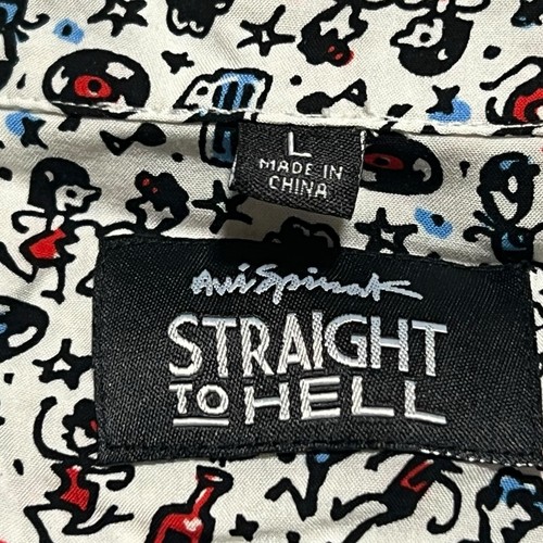 Straight To Hell Rock N Roll Party Hemd Herren Large Button Down locker bequem - Bild 3 von 7
