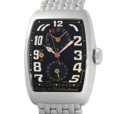 Dubey & Schaldenbrand Aerodeen Duo Aduo / St / Bkw / Bd Schwarz Automatik Herren
