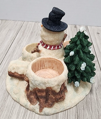 Our America Christmas Holiday Snowman 3 Tea Light Candle Holder - Picture 5 of 9