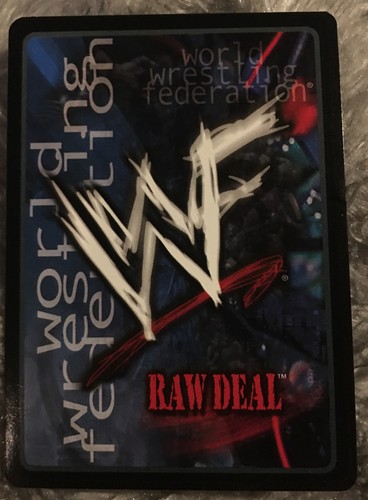 WWF Raw Deal Chicken Wing Silver Logo Card 61/150 v.1 Comic Images 2000 - Picture 2 of 2