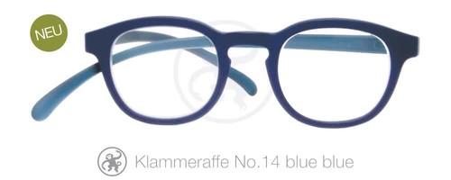 Lesebrille No.14 Klammeraffe black mud, blue, green, red - Bild 4 von 6
