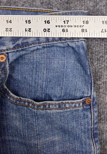 Levi's 569 Loose Straight Jeans W36 L34 Light Wash Made in Egypt - Picture 5 of 10