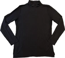Vina Active Life Black Turtleneck Pullover Top Women’s XL Long Sleeves