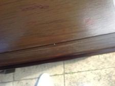 Stag Minstrel  small cabinet with glass door  SHABBY CHIC PROJECT JAN SALE