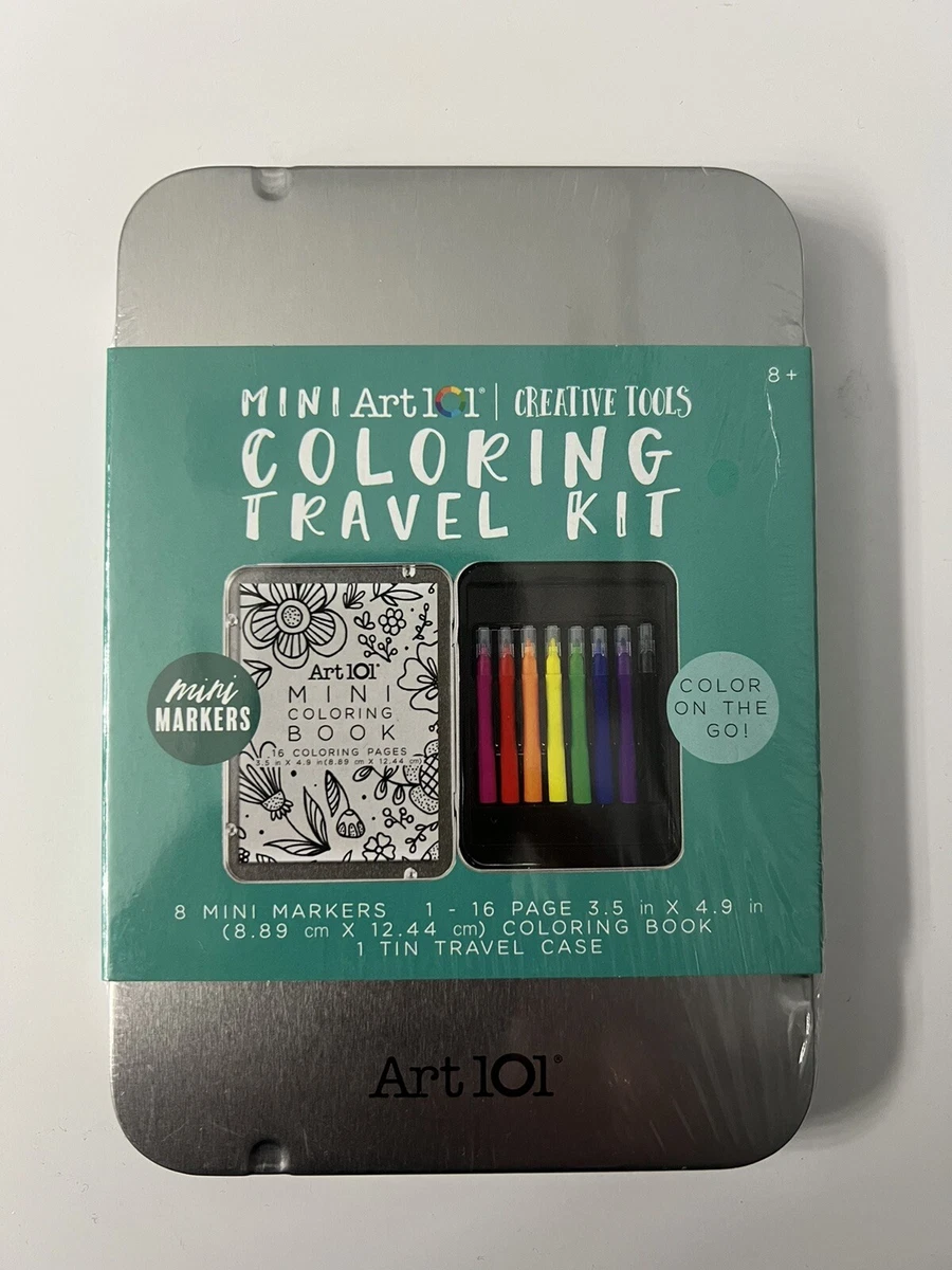 Mini Art 101 Coloring Travel Kit Mini Markers