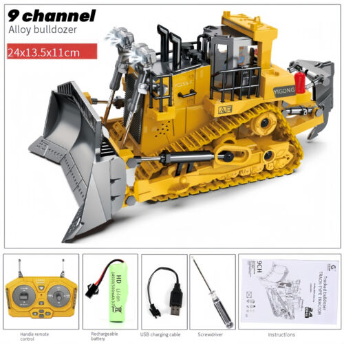 1:20 RC Alloy Excavator Remote Control Electric Car Toys Dump Truck Bulldozer - Picture 12 of 23