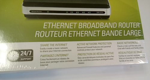 D-Link Wired Ethernet Router 4-Ports 10/100Mbs - New in Box - Model EBR-2310 - 第 2/13 張圖片