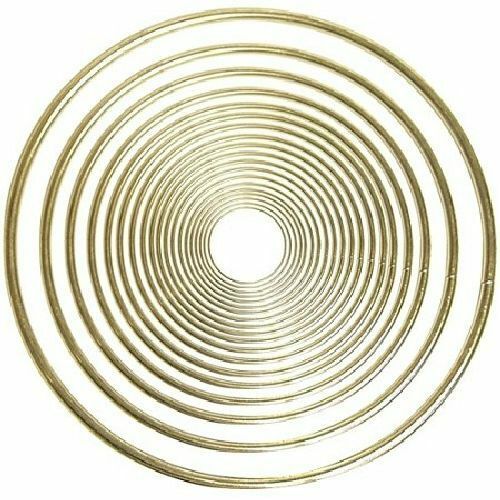 3 Zoll Gold Metall Ringe Reifen für Handwerk Schüttgut 10 Stück - Bild 6 von 6