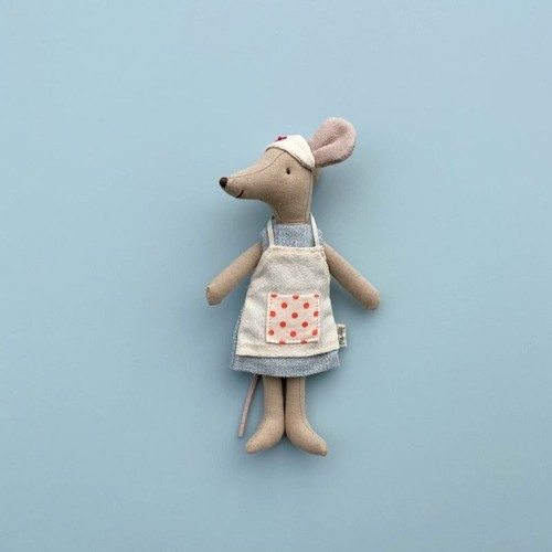 Hot Tiny Nurse Mouse Cloth Toy Doll Little Mice Soft Plushies Toy - Picture 9 of 10