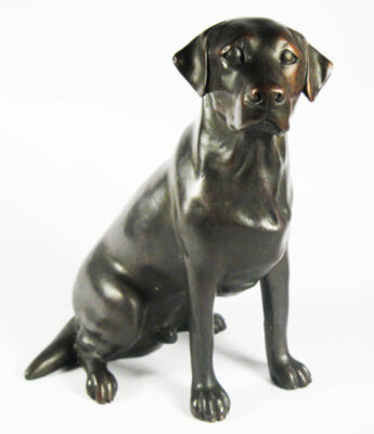 Labrador Bronze Figur