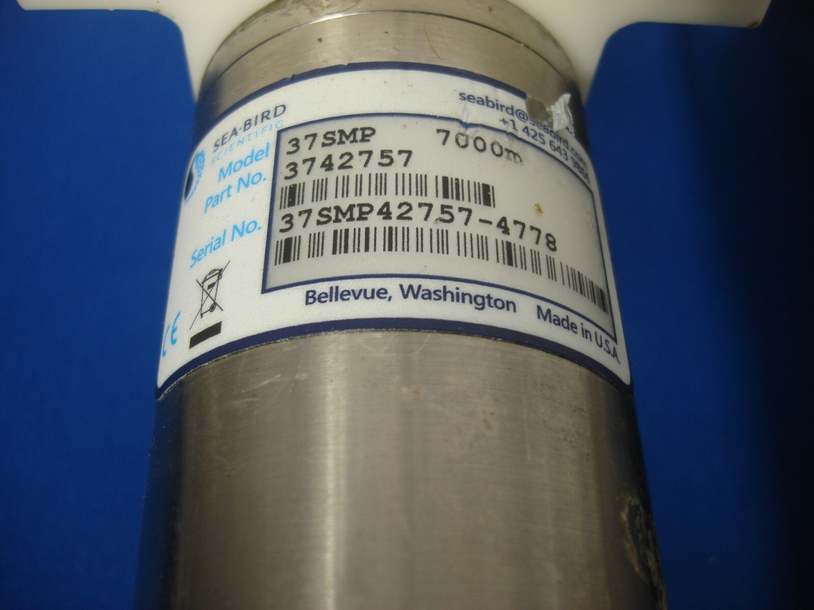 Lot of 8 Sea Bird SBE 37SMP 42757 Conductivity Temperature Recorder 7,000 Meter