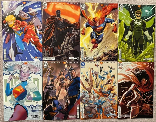 DC's SuperSmash-Up Variant Set Aquaman Batman Flash Green Lantern Superman