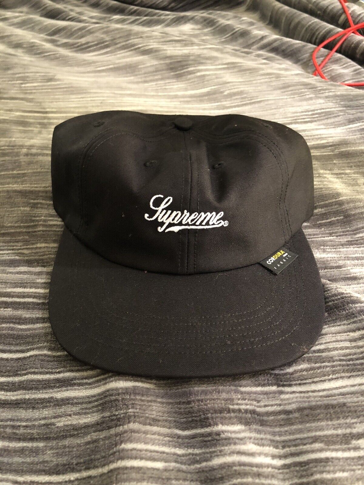 Supreme Cordura Script Logo 6-Panel 黒Black購入先