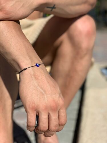3 X Pulsera para el Mal de Ojo de la Suerte Cuerda Negra Talismán Protección de la Suerte Regalo Hombres Mujeres - Imagen 5 de 7