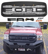 For Ford F250 F350 1999-2004 Super Duty Raptor Style Front Grille Grill Mesh